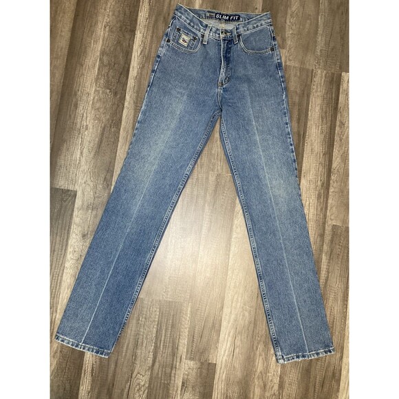 Cruel Girl Jeans Womens 5 Long 27x34 Blue Denim Pants Slim Fit Cowgirl Vintage - Picture 4 of 7